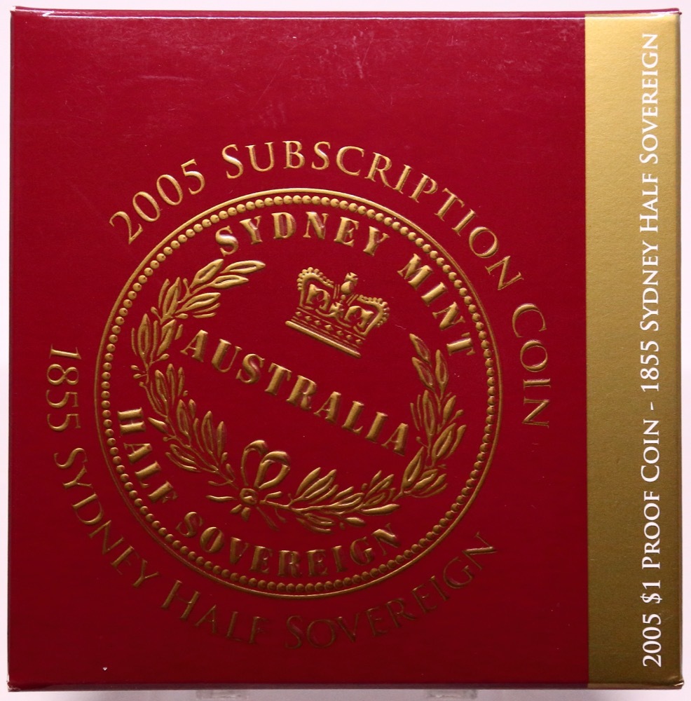 2005 One Dollar Proof Ballot Issue Sydney Mint 1855 Half Sovereign product image
