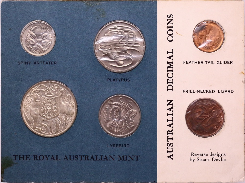Australia 1966 Uncirculated Mint Coin Set Canberra Card product image