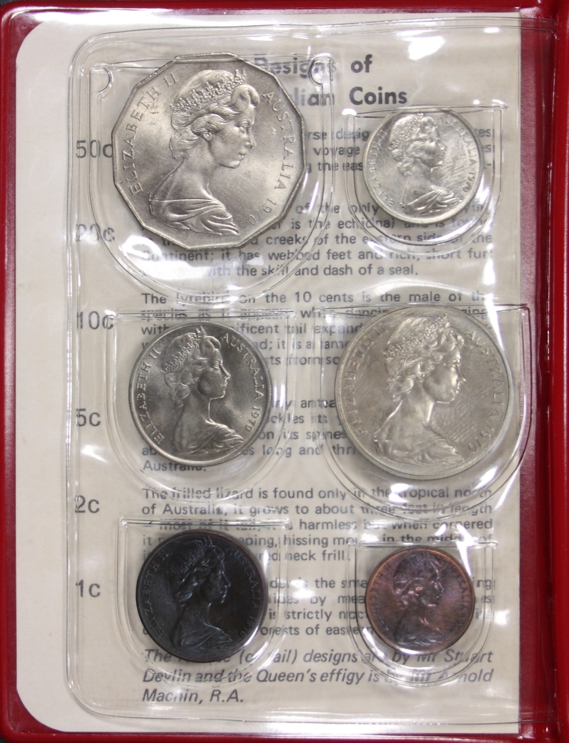Australia 1970 Uncirculated Mint Coin Set Captain Cook product image