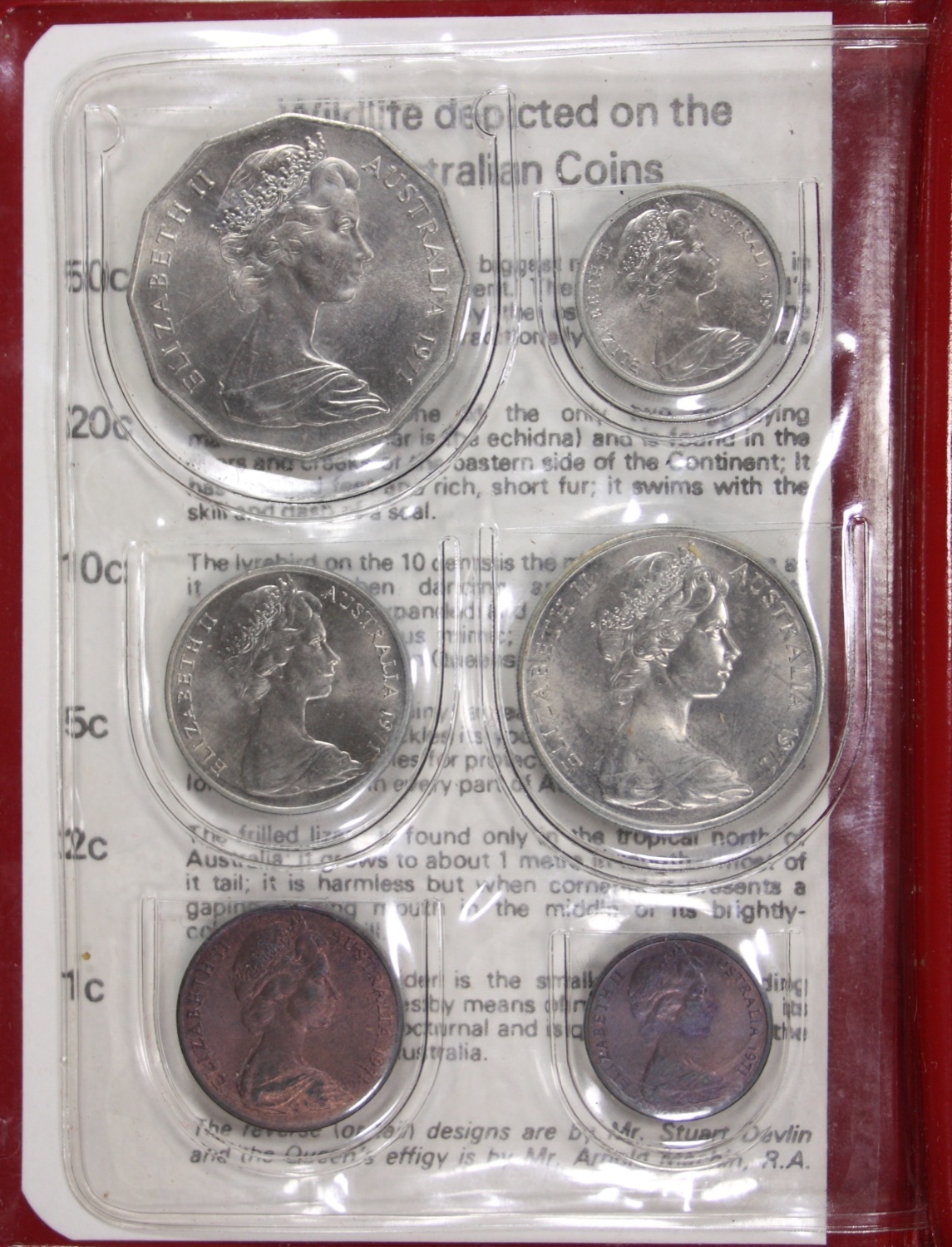 Australia 1971 Uncirculated Mint Coin Set product image