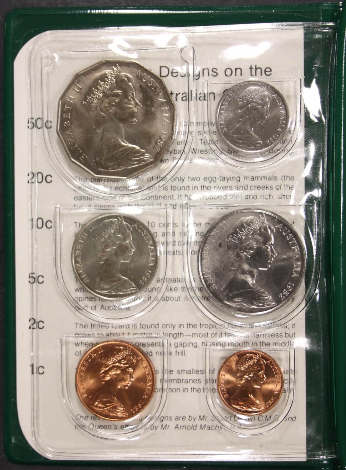 Australia 1982 Uncirculated Mint Coin Set Commonwealth Games product image