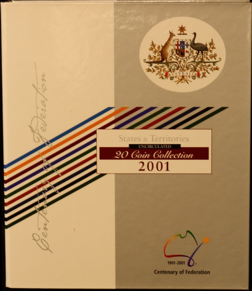 Australia 2001 20 Coin Uncirculated Mint Set Centenary of Federation product image