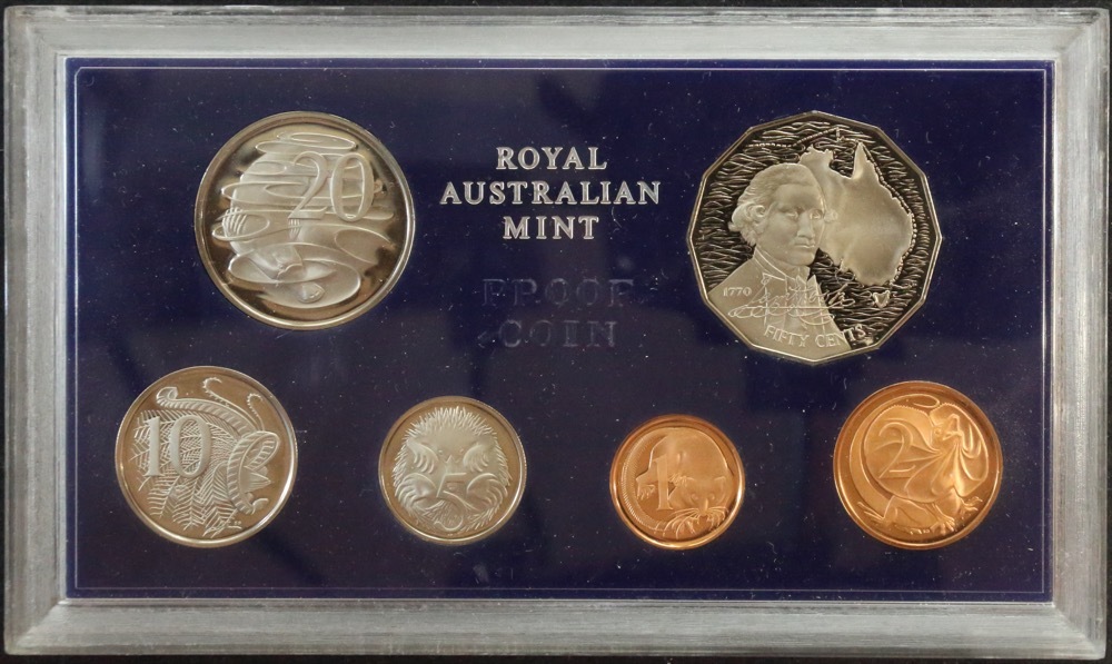 Australia 1970 Proof Coin Set Captain Cook With Original Foams and Certificate product image