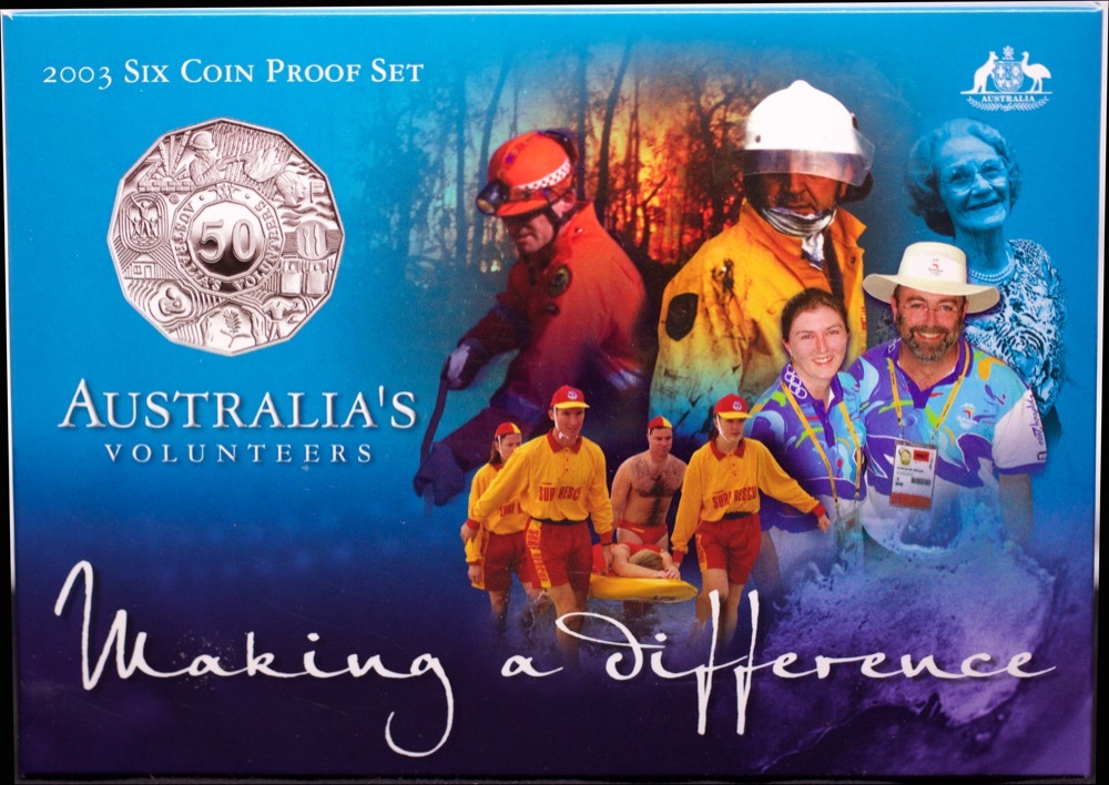 Australia 2003 Proof Coin Set Year of the Volunteer product image