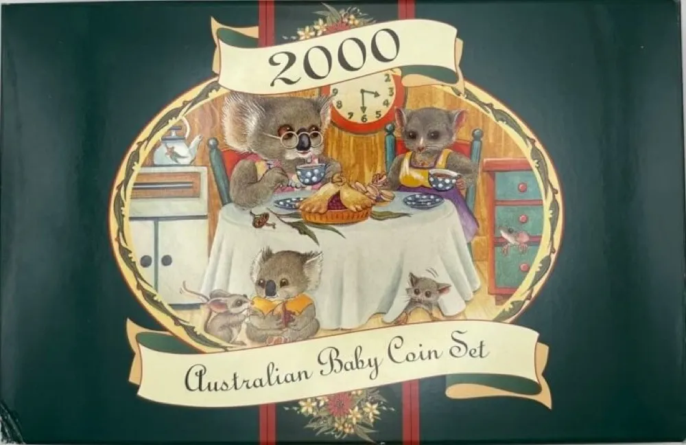 Australia 2000 Baby Proof Coin Set Millennium Flag product image