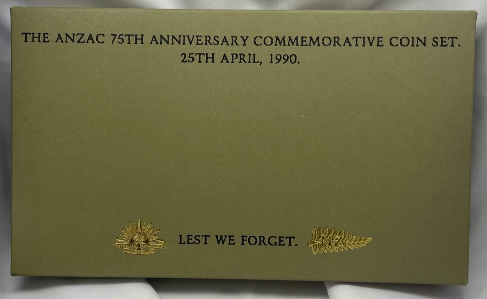 1990 Five Dollar Proof Pair Anzac 75th Anniversary product image