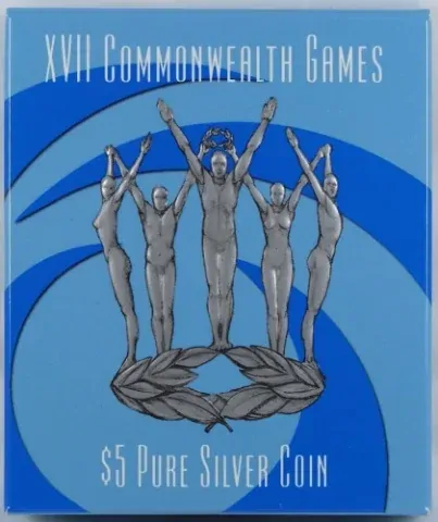 2002 Five Dollar Silver Proof Coin Commonwealth Games product image