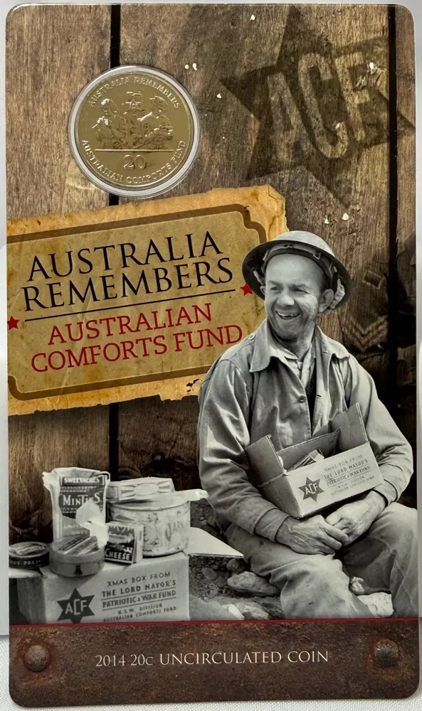 2014 20 Cent Uncirculated Coin Australia Remembers Australian Comfort Funds product image