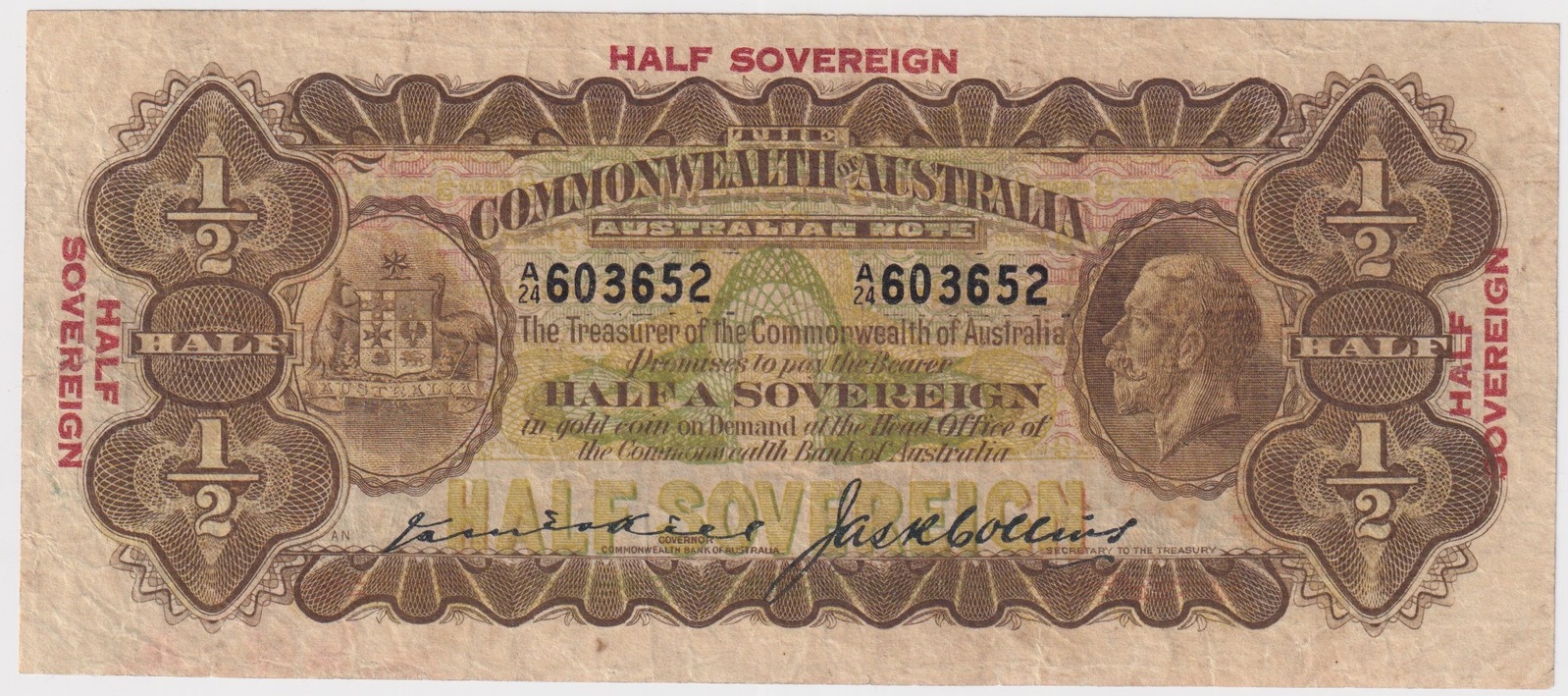 1926 Ten Shilling Kell/Collins R5 about VF product image