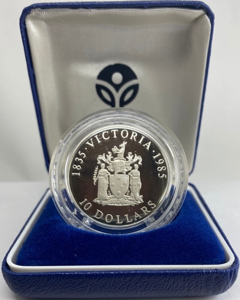 1985 Silver 10 Dollar Proof Coin - State Series Victoria product image