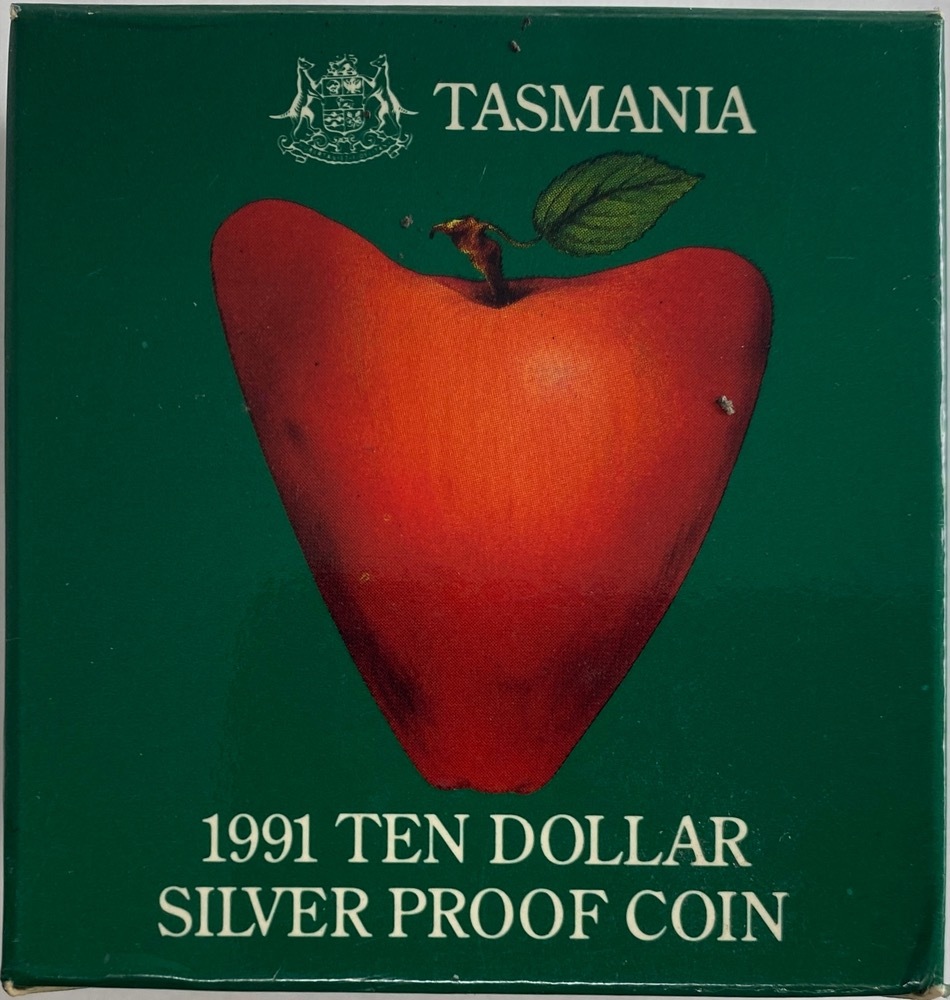 1991 Silver 10 Dollar Proof Coin State Series - Tasmania product image