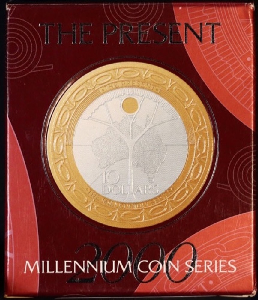 2000 Ten Dollar Silver Proof Coin Millennium - Present product image