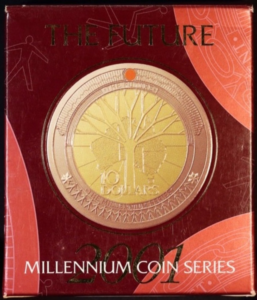 2001 Ten Dollar Silver Proof Coin Future - Millennnium Coin Series product image