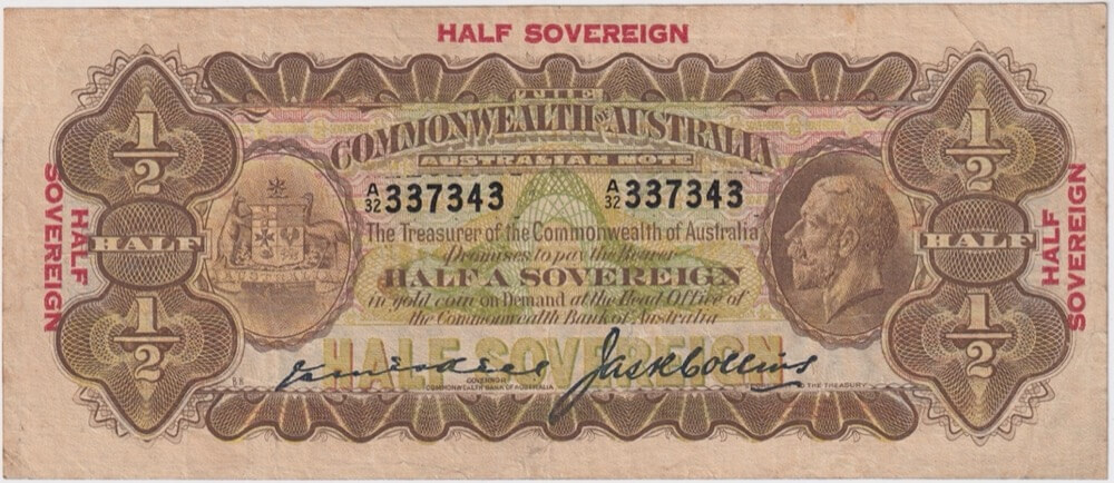 1926 Ten Shilling Kell/Collins R5 good VF product image