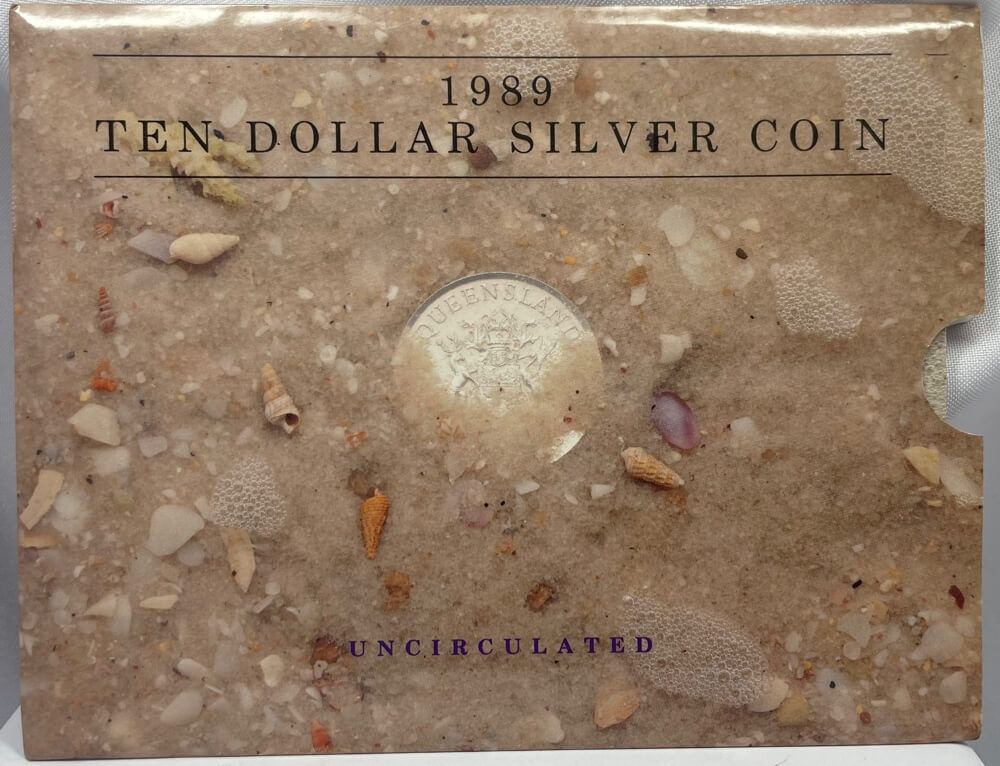 1989 10 Dollar Uncirculated Coin State Series Queensland product image