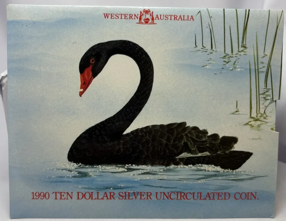 1990 Ten Dollar Silver Uncirculated Western Australia product image