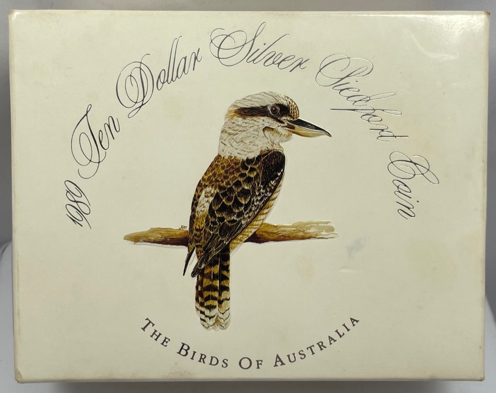 1989 Ten Dollar Silver Piedfort Proof Kookaburra product image