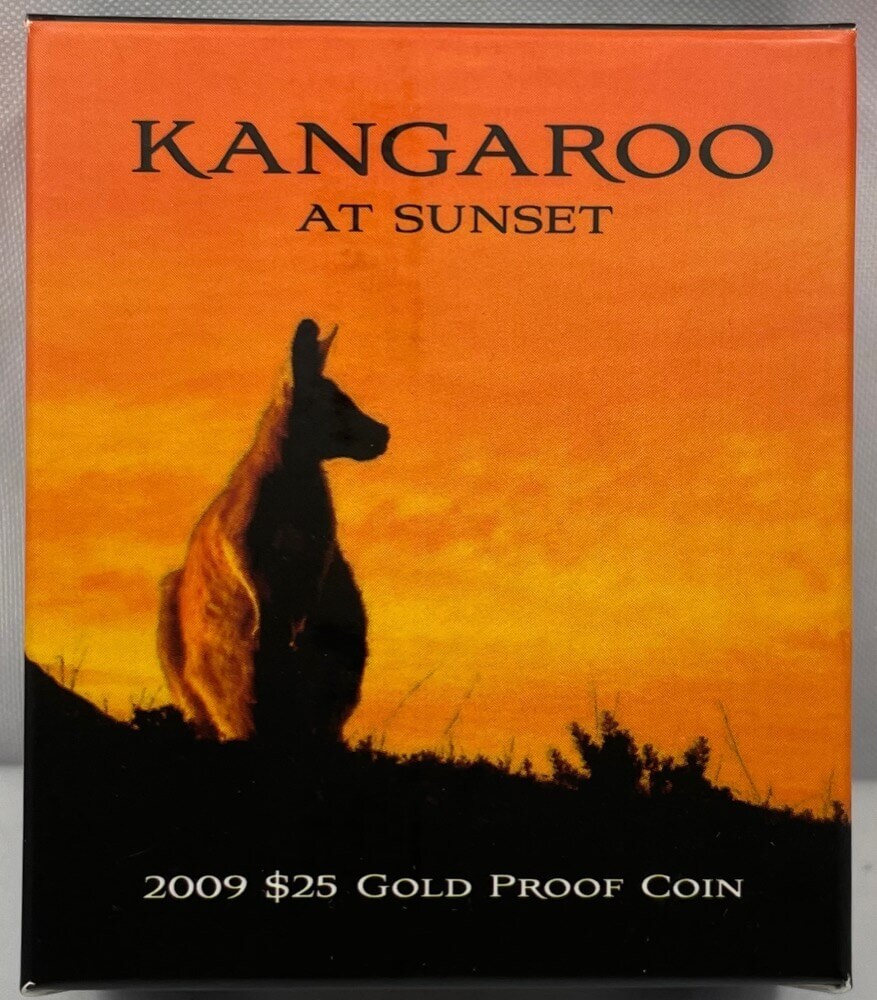 2008 $25 Gold Proof Coin Kangaroo at Sunset product image