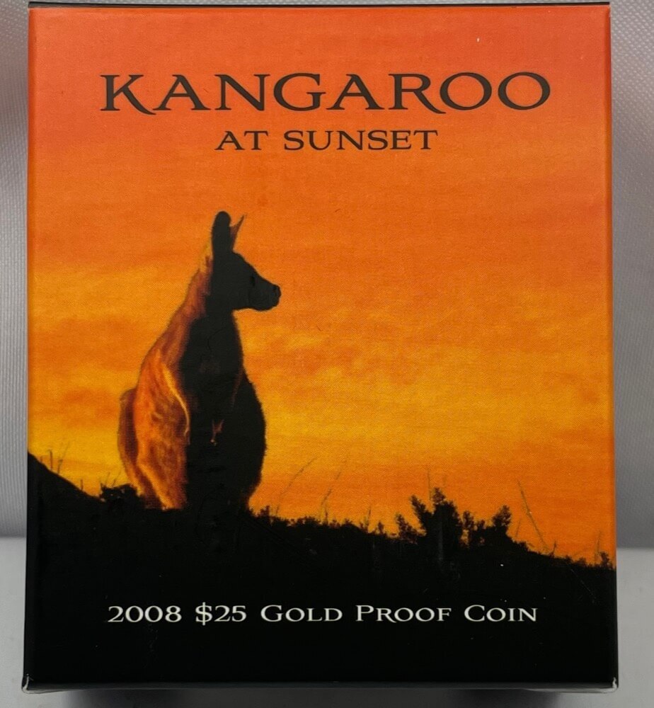 2009 $25 Gold Proof Coin Kangaroo at Sunset product image