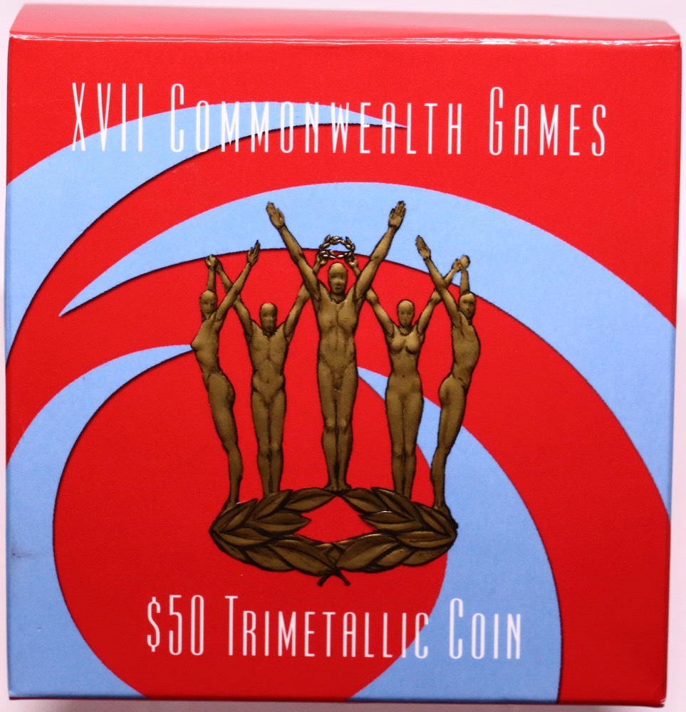 2002 Fifty Dollar Trimetal Proof Manchester Games product image