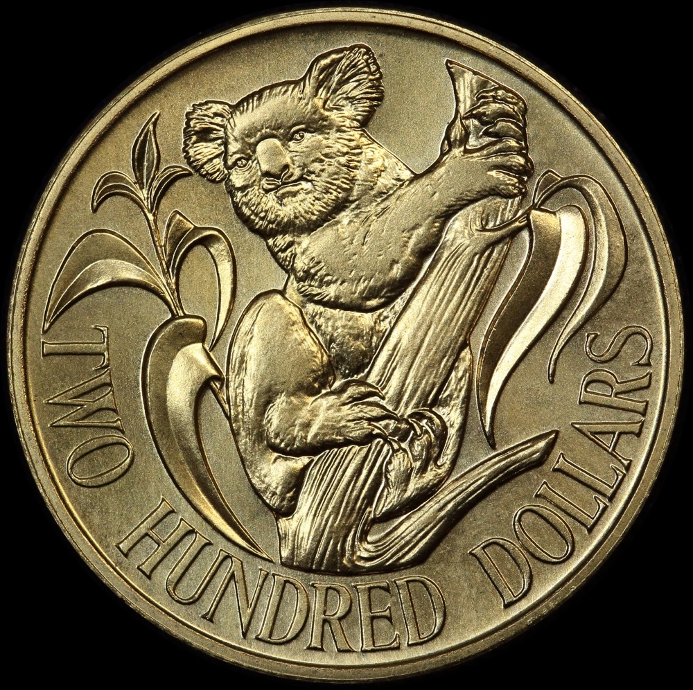 1983 Two Hundred Dollar Gold Coin Unc Koala product image