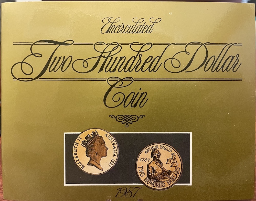 1987 200 Dollar Unc Gold Coin First Fleet Departure product image