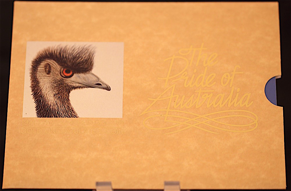 1991 Two Hundred Dollar Gold Unc Coin Emu product image