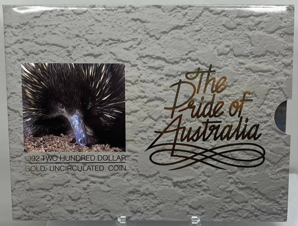 1992 Two Hundred Dollar Gold Unc Coin Echidna product image