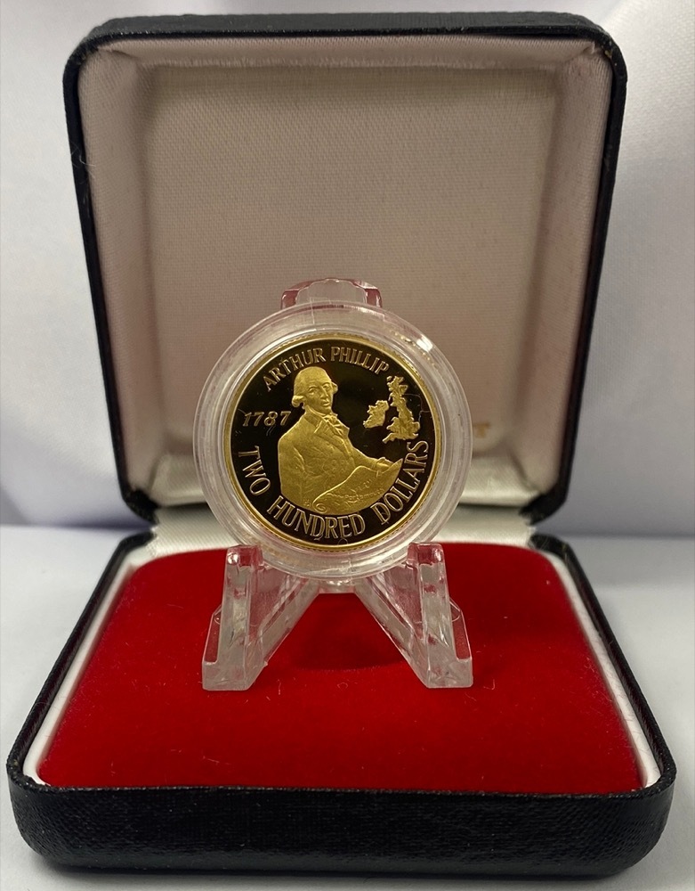1987 Two Hundred Dollar Gold Proof Coin - First Fleet Departure product image