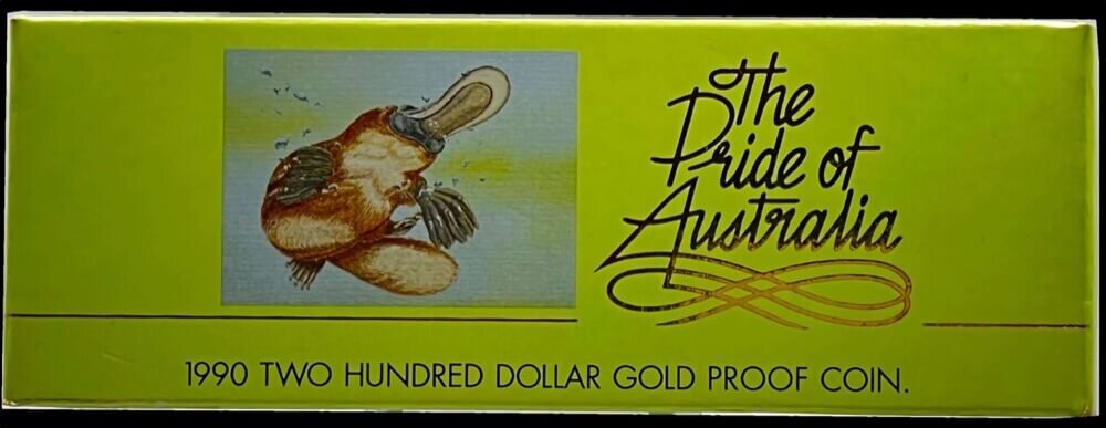 1990 Two Hundred Dollar Gold Proof Coin - Platypus product image