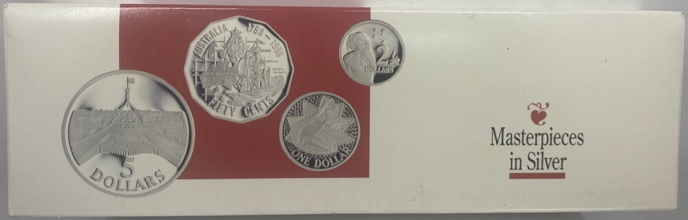 1988 Masterpieces in Silver Proof Coin Set product image