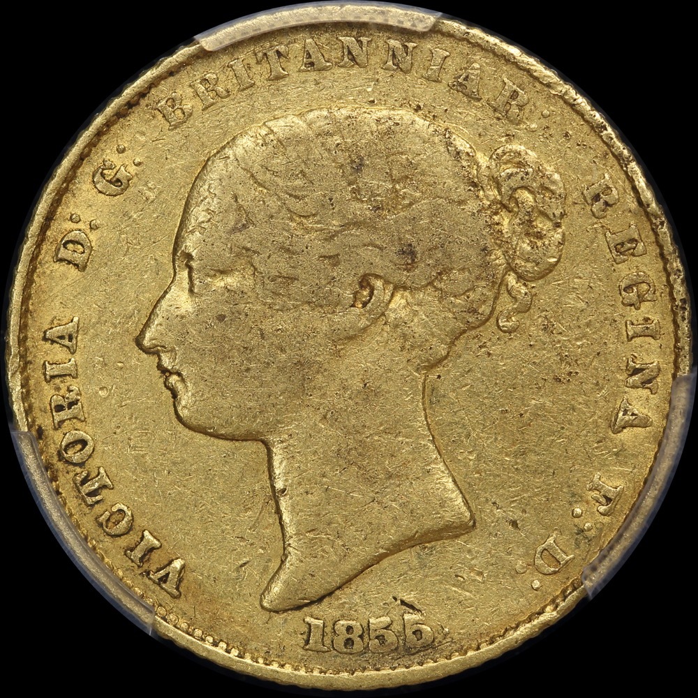 1855 Sydney Mint Type I Half Sovereign Fine ex RBA Archives product image