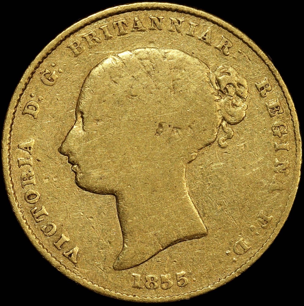 1855 Sydney Mint Type I Half Sovereign PCGS VG10 product image
