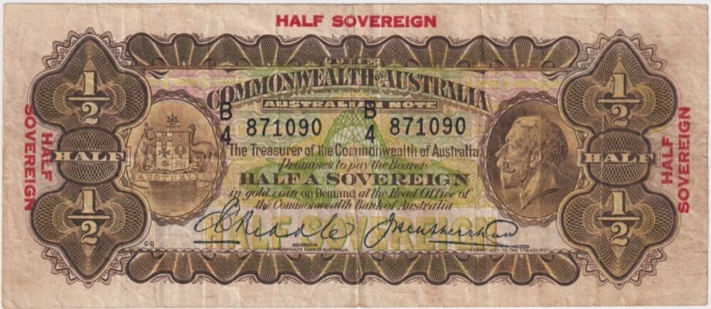 1928 Ten Shilling Riddle/Heathershaw R7 Fine product image