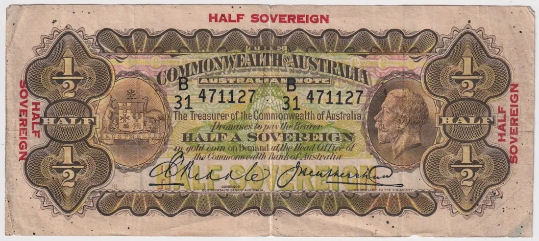 1928 Ten Shilling Riddle/Heathershaw R7 Fine product image