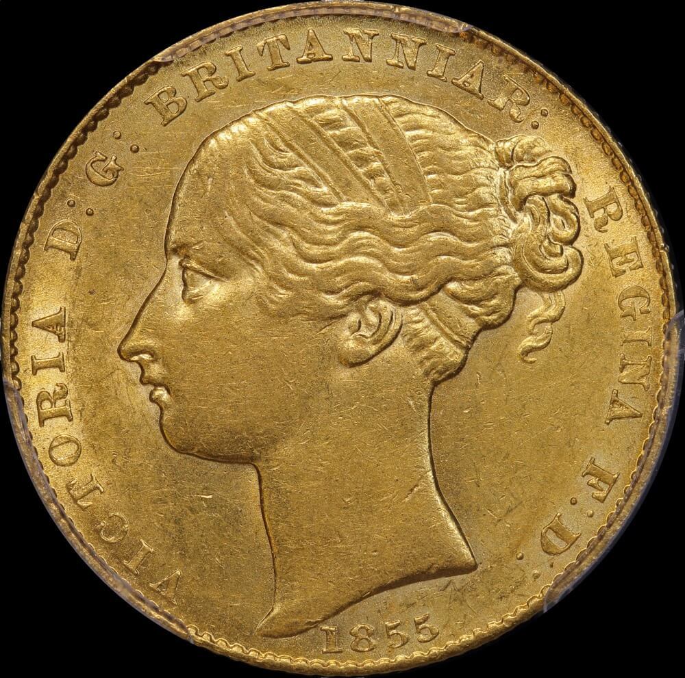 1855 Sydney Mint Type I Sovereign PCGS AU 55 product image