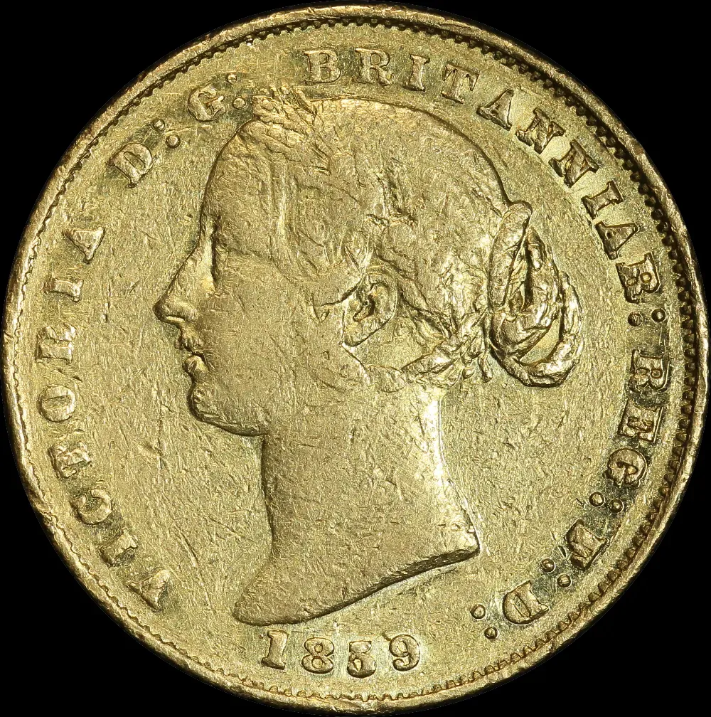 1859 Sydney Mint Type II Sovereign about VF product image