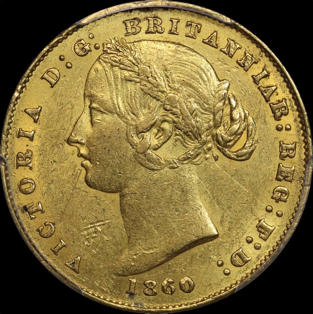 1860 Sydney Mint Type II Sovereign PCGS AU55 product image