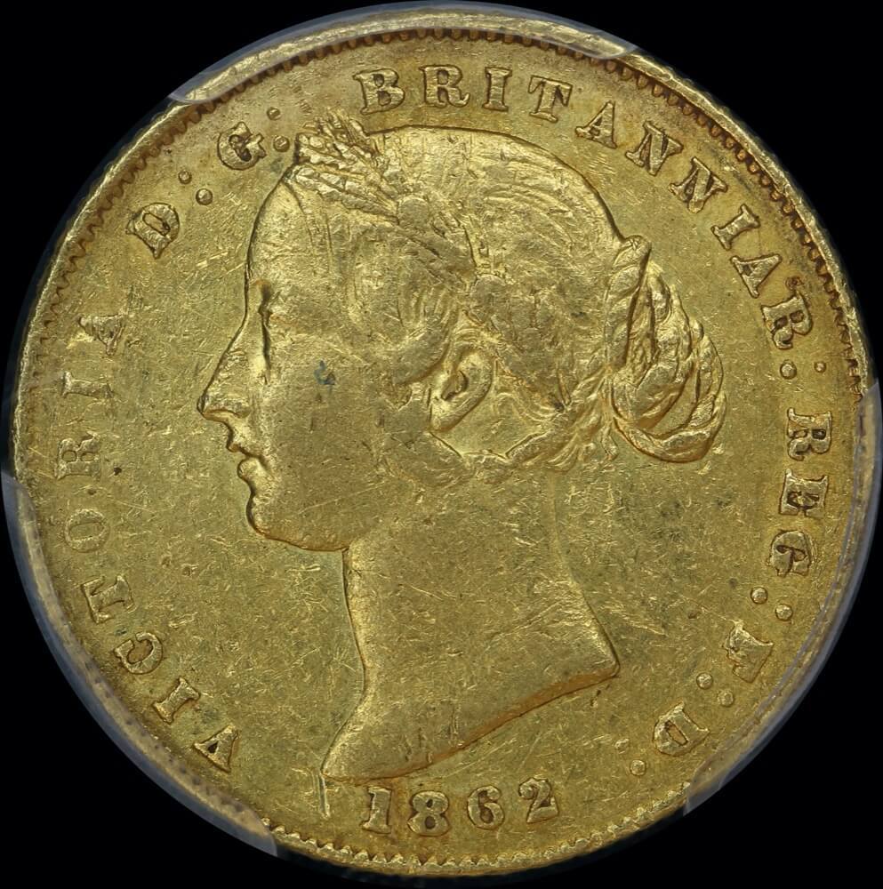 1862 Sydney Mint Type II Sovereign PCGS AU53 product image