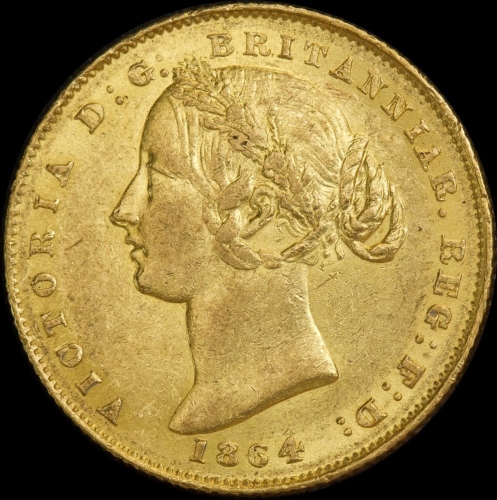 1864 Sydney Mint Type II Sovereign about EF product image