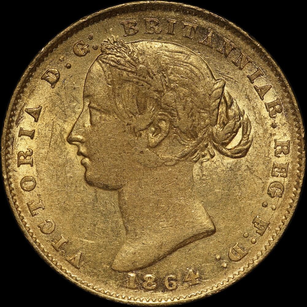 1864 Sydney Mint Type II Sovereign about VF product image