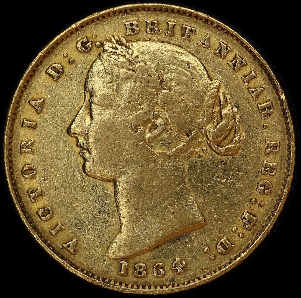1864 Sydney Mint Type II Sovereign about VF product image