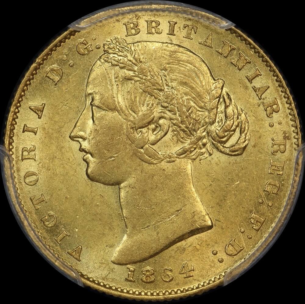 1864 Sydney Mint Type II Sovereign Unc (PCGS MS61) product image