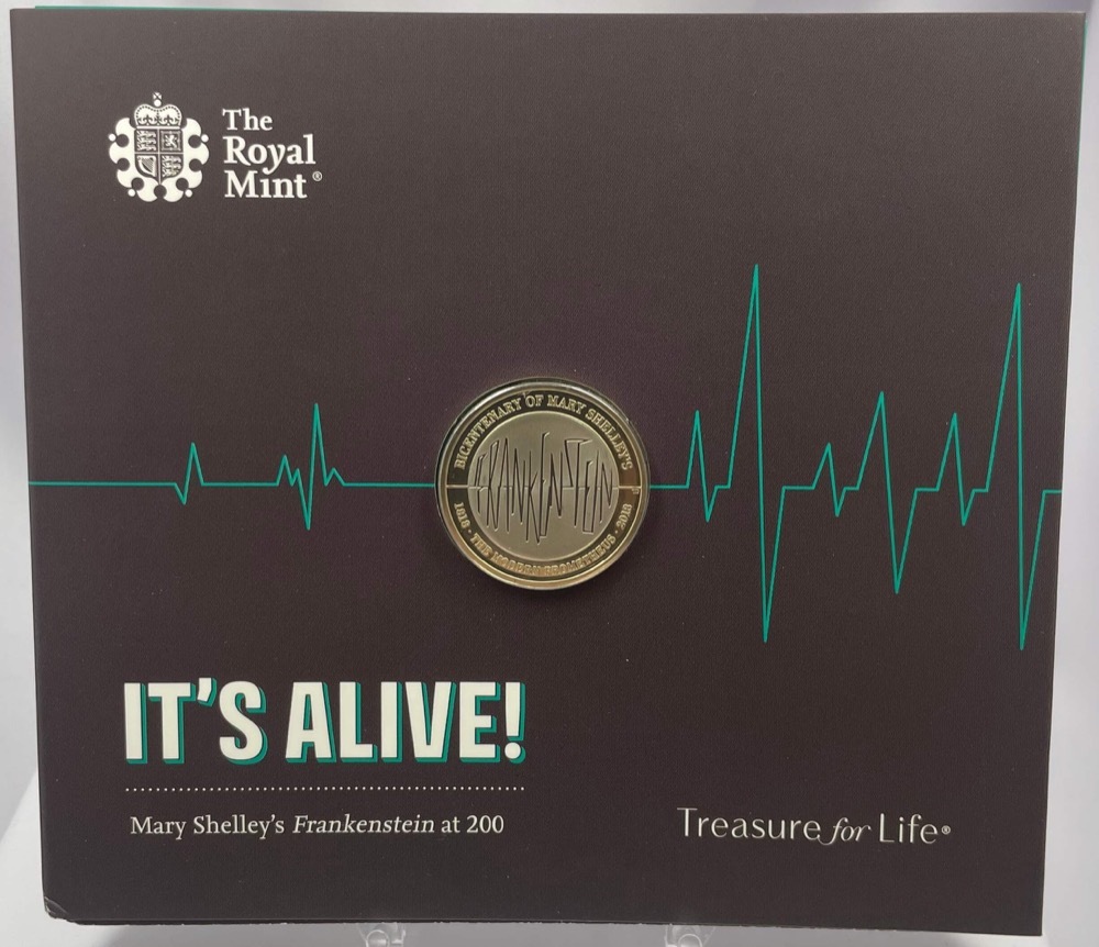 United Kingdom 2018 2 Pounds Brilliant Uncirculated Coin Mary Shelley's Frankenstein product image