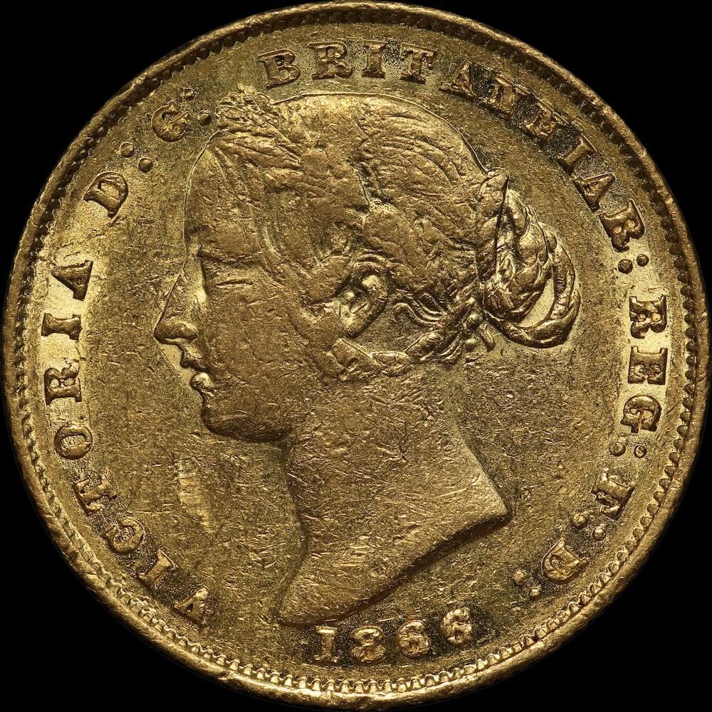 1866 Sydney Mint Type II Sovereign about VF product image