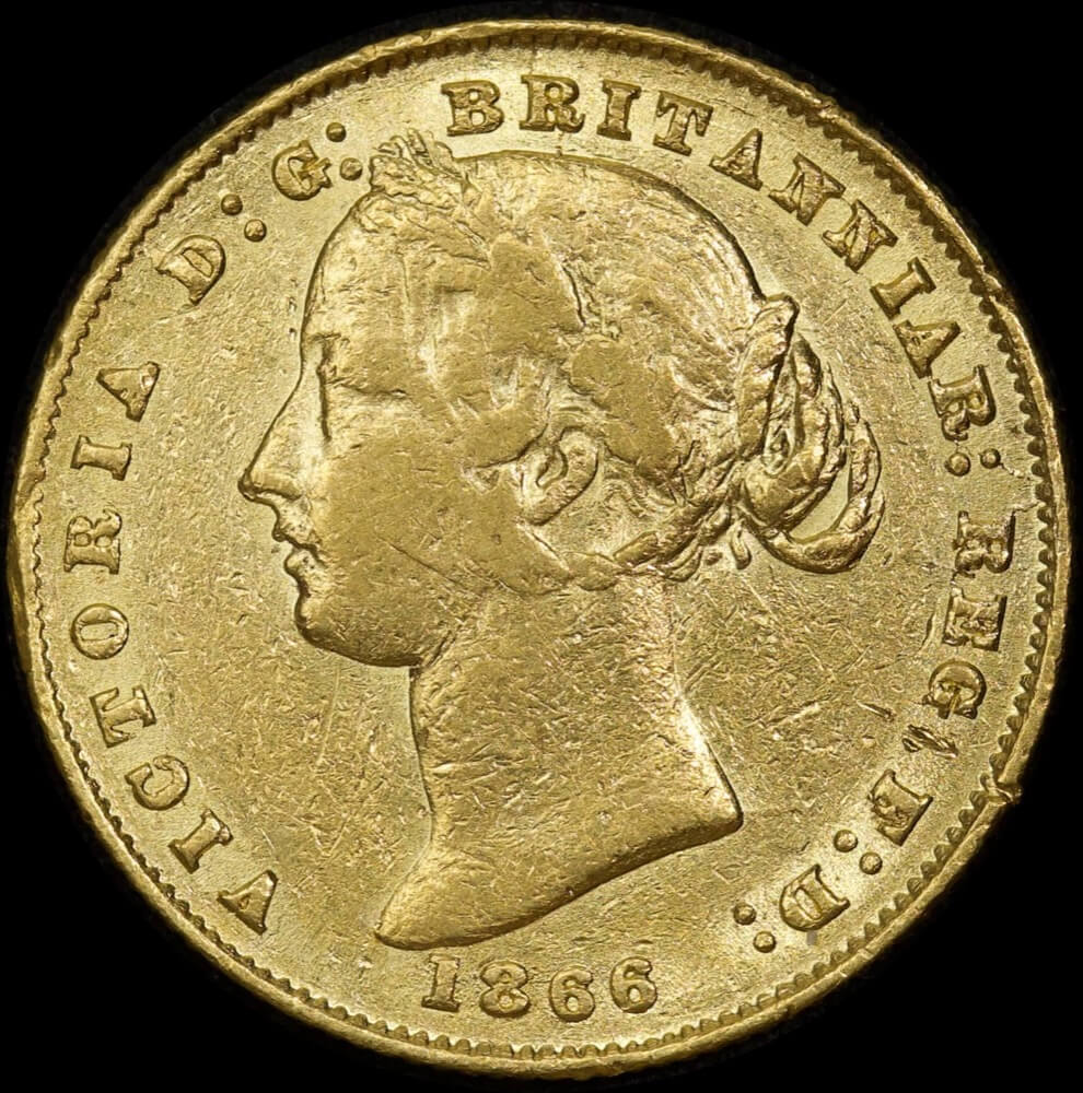 1866 Sydney Mint Type II Sovereign about VF product image