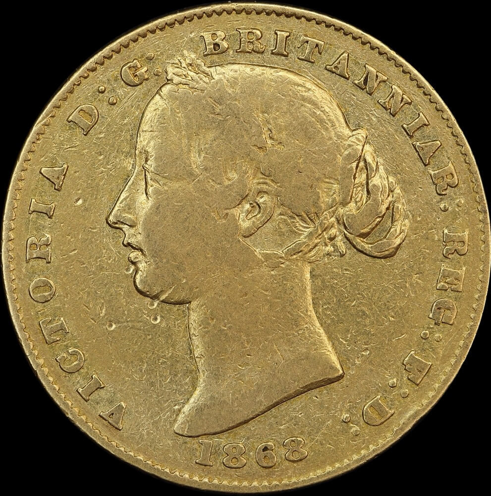 1868 Sydney Mint Type II Sovereign Very Good product image