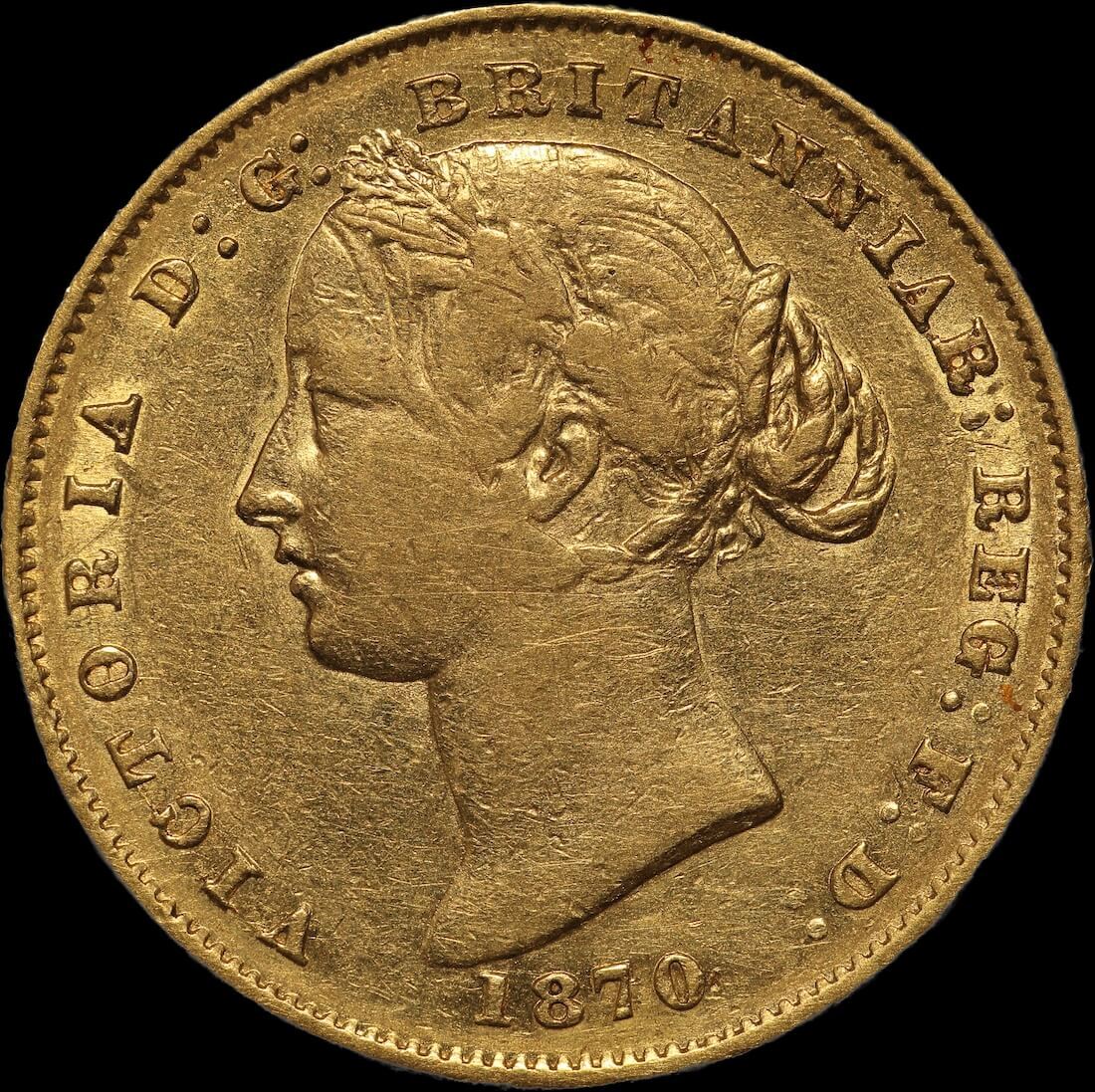 1870 Sydney Mint Type II Sovereign Fine product image