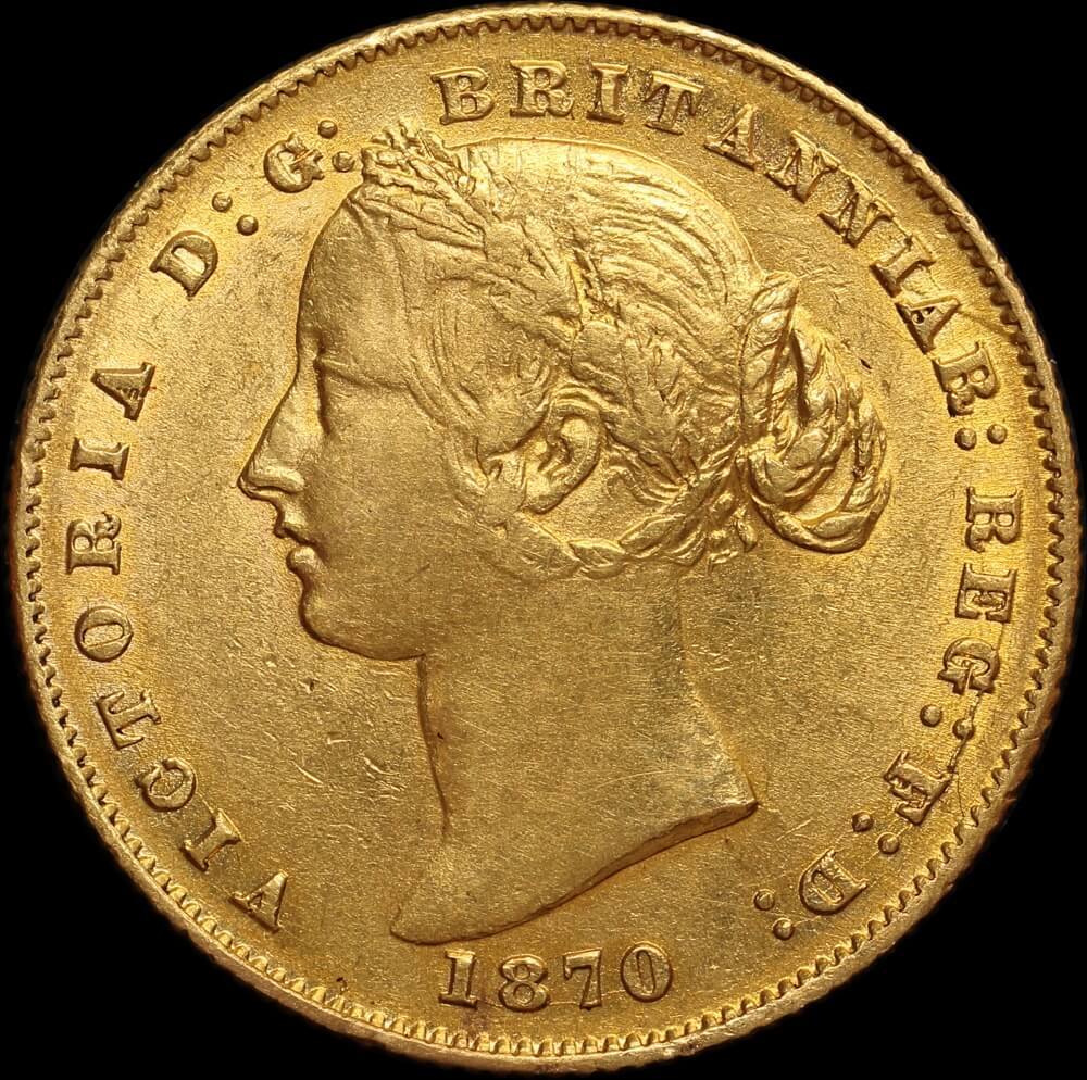1870 Sydney Mint Type II Sovereign good EF product image