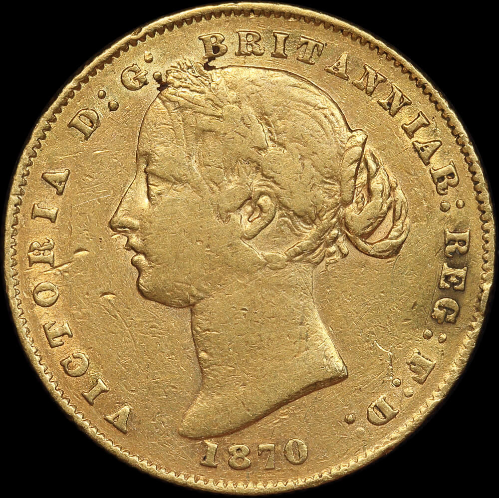 1870 Sydney Mint Type II Sovereign good Fine product image